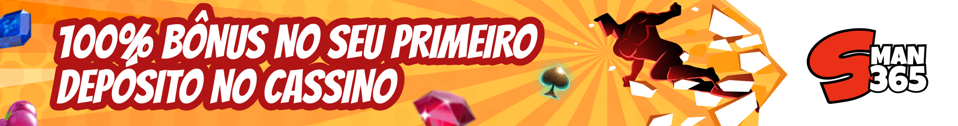 Bônus de casino de100% no seu primeiro depósito
